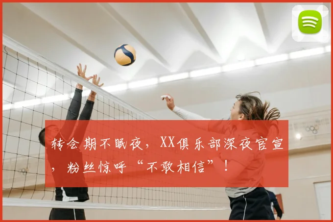 转会期不眠夜,XX俱乐部深夜官宣,粉丝惊呼“不敢相信”!
