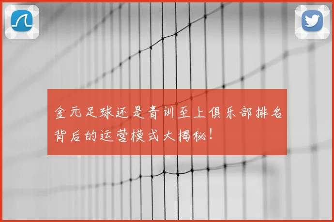 金元足球还是青训至上俱乐部排名背后的运营模式大揭秘！