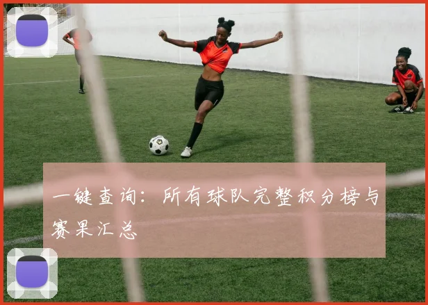 一键查询：所有球队完整积分榜与赛果汇总